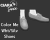 Color Me Wht/Silv Shoes