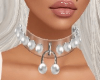 plastic pearl choker