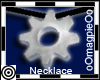 Silver Gear Necklace