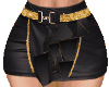 skirt black gold rhombus