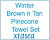 Pinecone Bath Towels