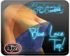 [B2] blue lace top