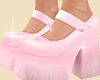 Pink doll shoes