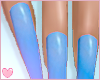 Icy Blue Coffin Nails