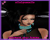 WE! adele choker cyan