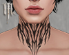 Abstract Neck Tattoo