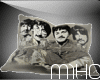 (';')Beatles pillow