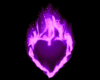 Purple Flame Heart