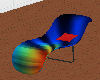 colorful lounge chair