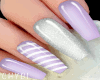 C~Lilac Glitz Nails