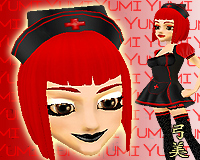 Yumi Nurse Hat - Raven
