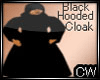 (CW)Black Hooded Cloak