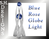 Blue Rose Globe Light