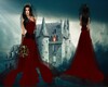 Goth Red Wedding Gown