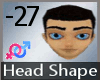 Head Shape -27 M A