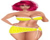 Yellow Poka Dot Bikini