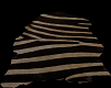 Zebra stripe fur rug