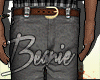 b. grey obey jeans.