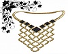 RC GOLD AND BLACK NECKLA