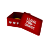 I love you cookies