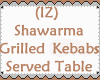 (IZ) Kebabs Grill Table