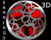 CA 3D Silver Ruby HeartR
