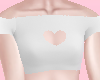Andro Heart Crop White
