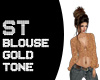 ST BLOUSE GOLD TONE