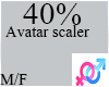 C. 40% Avatar Scaler