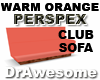 Orange Perspex Club Sofa