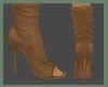 Open Toe Boots Camel
