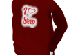 kl. I Love Sleep Red