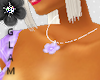 *G*PurpleFlower Necklace
