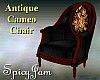 Antique Cameo Chair blk