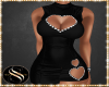 {SS} Heart Dress Blk