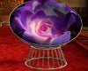 Purple rose cuddle chair