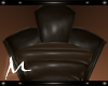 *M* Brown Leather Chair