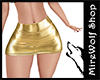 MW- Gold Mini Skirt