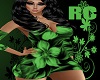 RC GREEN FLOWER DRESS