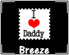 *B I love Daddy Stamp