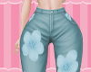 ! Flower Jeans