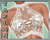T* Lace White Gown