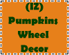 IZ Pumpkins Wheel Decor