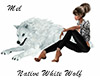 Native White Wolf Cuddle