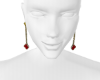 clover VC red earrings