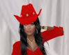 Red Suede Cowgirl Hat
