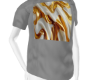 Gold White t-shirt