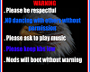 REQ. eagle rules sign