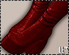 Red Leather Boots