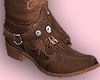 E* Western Brown Boots
